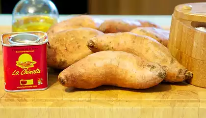 Baked Sweet Potato Wedges with Paprika