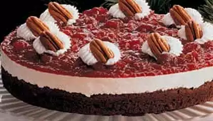 Cranberry Brownie Torte