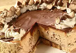 Frozen Chocolate Cappuccino Crunch Cake