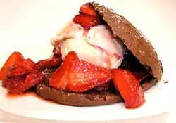 Low Fat Chocolate Strawberry Shortcake