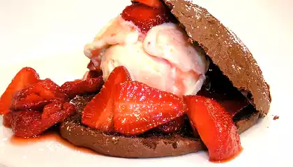 Low Fat Chocolate Strawberry Shortcake