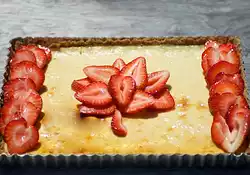 Canadian Flag Cheesecake (Canada Day)