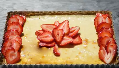 Canadian Flag Cheesecake (Canada Day)