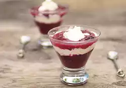 Gingery Blueberry and Rhubarb Fool