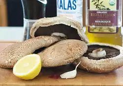 Grilled Marinated Portobello Mushroom Burgers