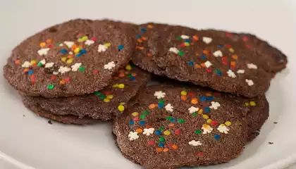 Chocolate Mint Christmas Cookies