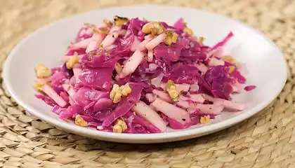  Warm Red Cabbage and Apple Salad