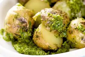 Grilled Potato and Parsley Pesto Salad