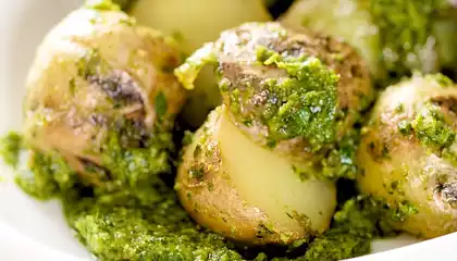 Grilled Potato and Parsley Pesto Salad