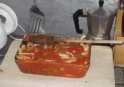 Aubergine roasted in Tomato Sauce