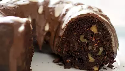 Double-Glazed Chocolate Carrot Cake