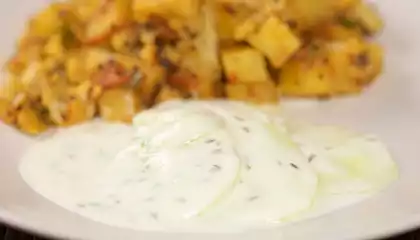 Cucumber Yogurt Sauce Indian - Raita