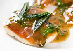 Chicken Saltimbocca (Chicken Cutlets with Prosciutto and Sage)