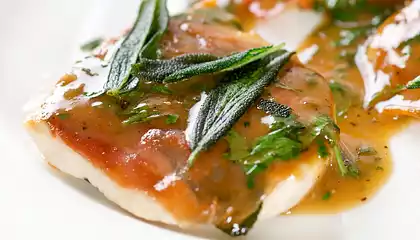 Chicken Saltimbocca (Chicken Cutlets with Prosciutto and Sage)