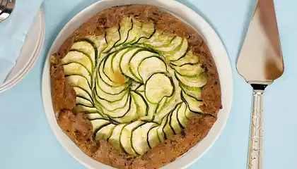 Triple Cheese and Zucchini Galette