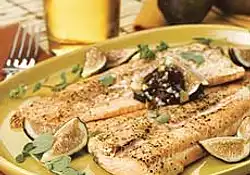 Wood-Grilled Trout with Mission Fig Compound Butter