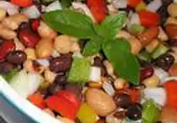 Favourite Three Bean Salad with Bacon