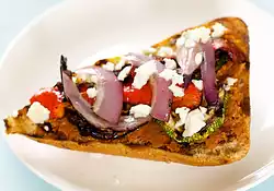 Grilled Vegetable Sandwich with Tomato and Olives Tapenade