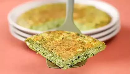 Basil and Broccoli Frittata