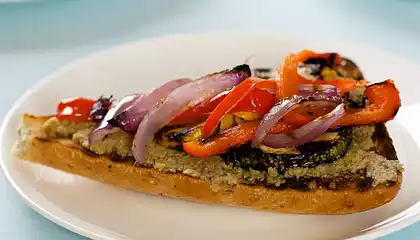 Grilled Vegetable Sandwich with Tapenade