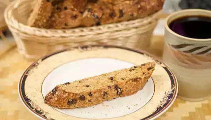 Ginger Pine Nut Biscotti