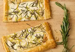 Goat Cheese, Rosemary and Lemon Tart