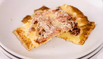 Fontina, Prosciutto and Sun-dried Tomato Tart