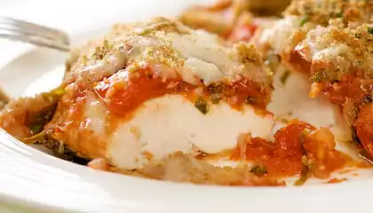 Cheesy Tomato Basil Chicken Breasts