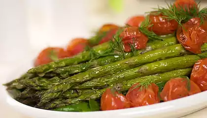 Asparagus and Roasted Tomatoes with Citrus