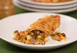 Black Bean Corn Enchiladas