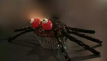 Scary Spider Cupcakes