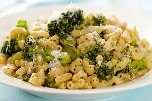 Broccoli and Macaroni with Lots of Garlic