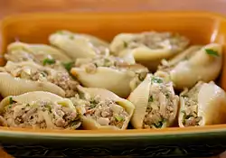 Beef Stuffed Shells for Two