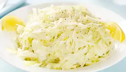 Lemon Cream Braised Cabbage