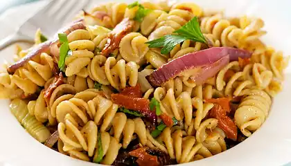 Roasted Fennel & Sun dried Tomato Pasta Salad