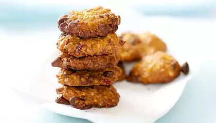 Cranberry, Chocolate Chip and Walnut Cookies