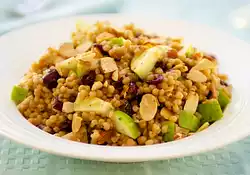 Israeli Couscous, Apple and Cranberry Salad with Toasted Almonds