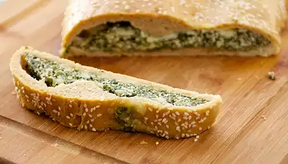 Spinach and Cheese Stromboli