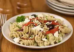 Leftover Greek Pasta Salad