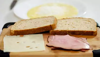Low Fat Whole Wheat Monte Cristo Sandwich