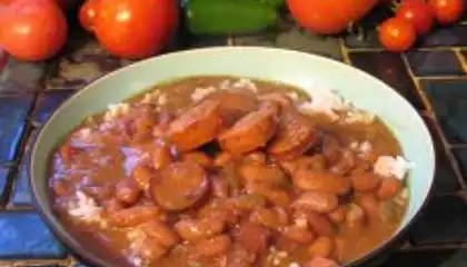 Crescent City Red Beans & Rice (Crock-Pot)