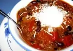 Crockpot Wild Rice Meatball&nbsp;Chili