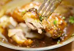 Chicken Thighs Glazed with Orange-Thyme-Cumin Sauce