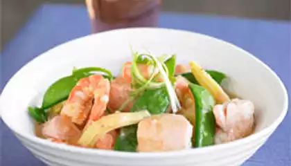 Seafood in Coconut, Ginger and Lemongrass Sauce 