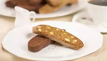 Biscotti with Pistachios and Lemon