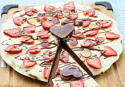 Valentine's Day Brownie Pizza