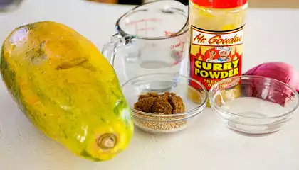 Mustard Seed and Papaya Chutney