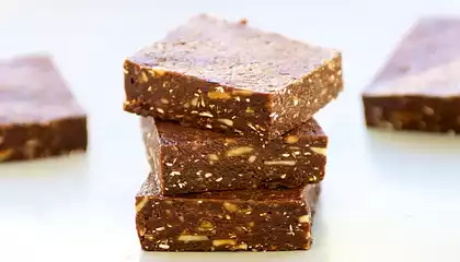 Chocolate-Cocoa Prune Squares