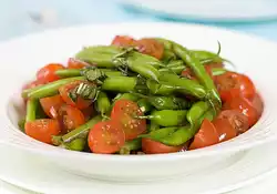 Green Bean and Tomato Salad with Basil Vinaigrette