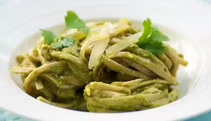 Pasta with Creamy Avocado Pesto